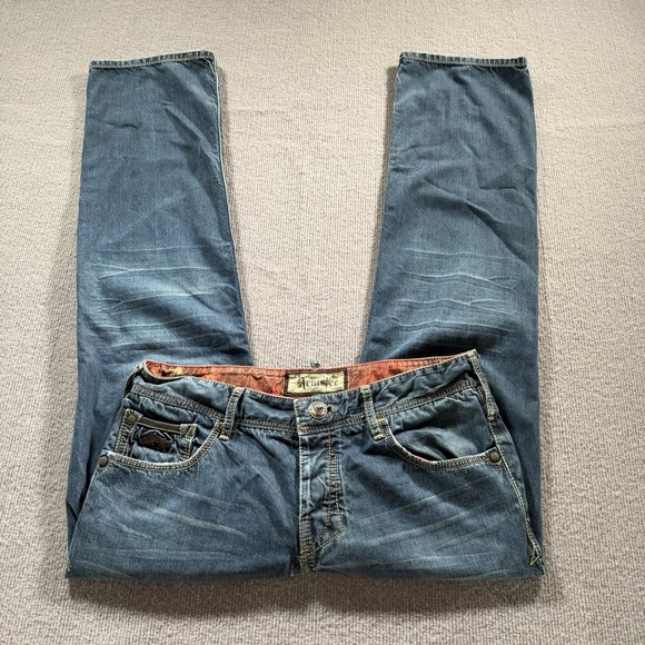 Remetee Other - Remetee Rampart Distressed Mens Jeans Y2K‎ 38x34 Button Fly Straight Fit